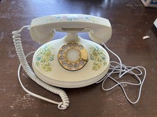 Vintage 1973 Empress Telephone American Telecommunications Corp Floral Rotary