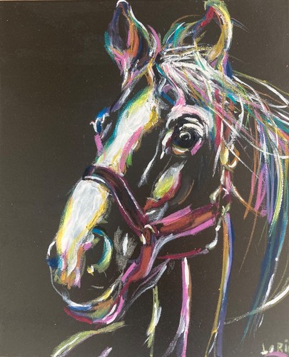 Tableau tête cheval - tableau, cheval,