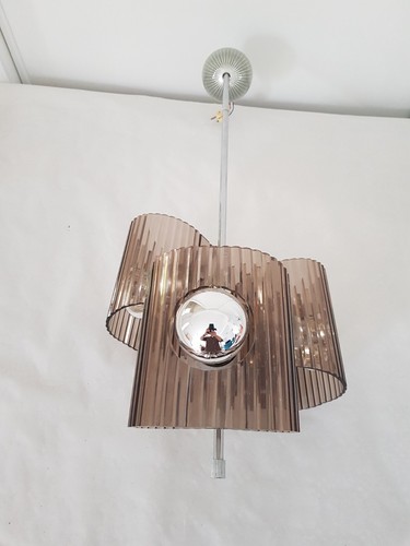 Lustre plexiglas fumé - fumé, avec