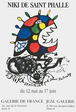 Niki de Saint Phalle Galerie de France 1989 poster