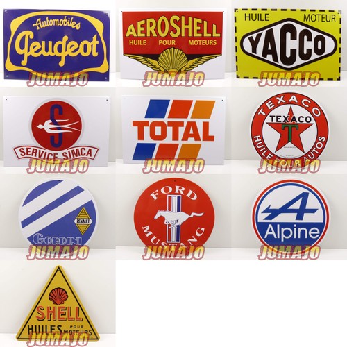 Lot plaques publicitaire - de, 10