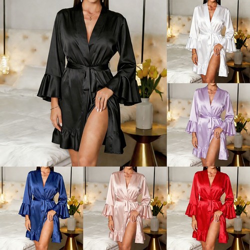 Kimono pour femme couleur unie - pour,