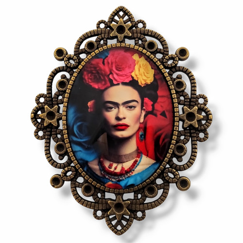 Broche camée frida kahlo - frida,