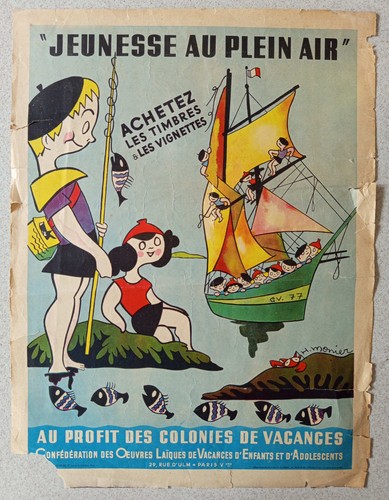 Affiche 1951 monier - affiche,