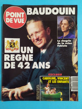 POINT DE VUE N° 2349 du 10/08/1993 Baudoin un Règne de 42 ans-Reine Fabiola