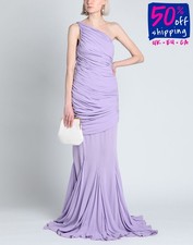 RRP€890 GIUSEPPE DI MORABITO One-Shoulder Maxi Dress IT42 US6 UK10 M Ruched
