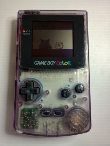 Nintendo game boy color clear - game,