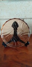  ANCIEN PLATEAU ROND EN VERRE