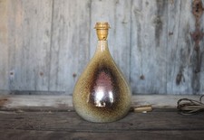 Lampe grès signée vintage