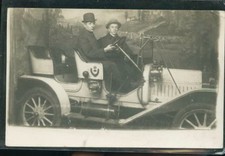 CHICAGO 1910 VINTAGE CAR CP PHOTO