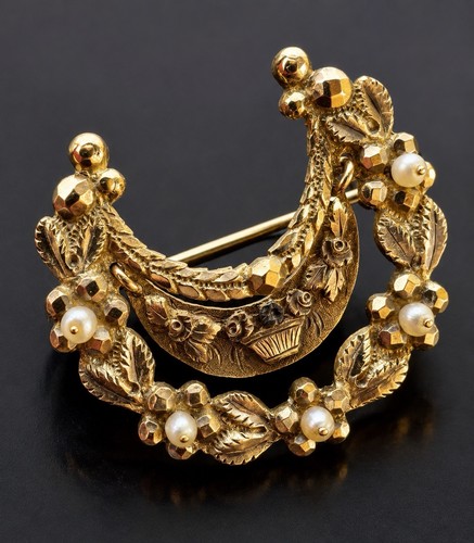 Broche antique georgian xviiie - broche,