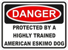 Autocollant Danger Chien