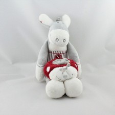 Doudou Ane Paco gris rayé