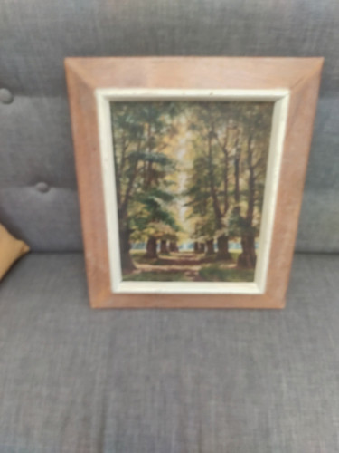 Tableau ancien huile - huile, bois