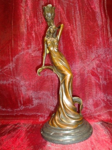 Statue sculpture bougeoir - sculpture,