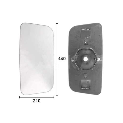 Miroir rétroviseur gauche - de,