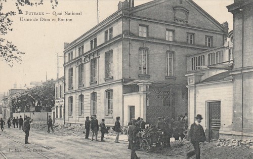 Cpa puteaux usine de - 92,