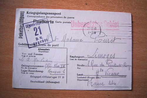 Lot carte prisonnier ww2 - 2,