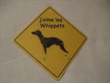 Pancarte -  J'aime les Whippets