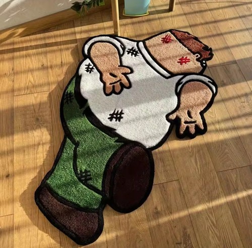 Tapis décoratif multicolore