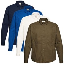 Chemise Pour Homme Esprit Slim Fit Douce Texturée Tissée 100% Coton Boutonnée