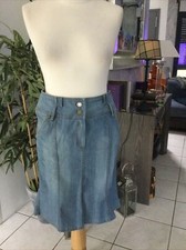 Jupe tulipe en jean bleu