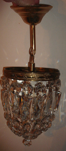 Plafonnier lustre corbeille