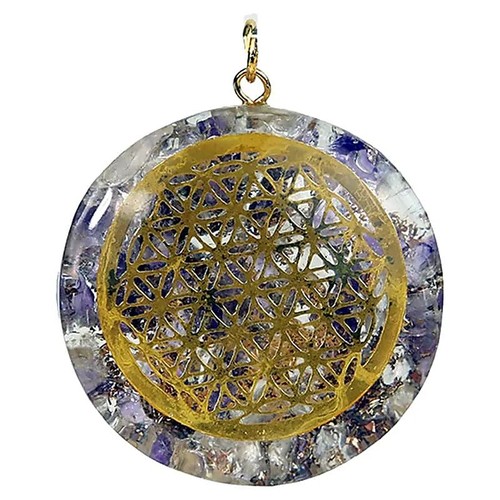 Pendentif fleur vie en - pendentif, de