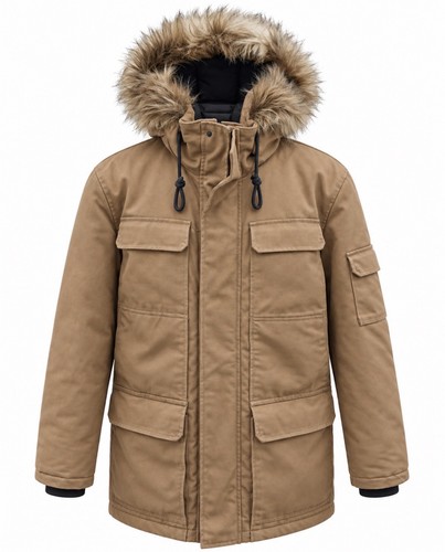 Parka homme marron - , mi-longue
