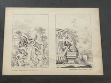 Antique board Ar. Guérinet Editeur Paris SPECIMEN Oak And Longuet