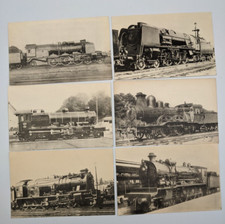 lot 6 cartes postales anciennes locomotives belges H.M.P.