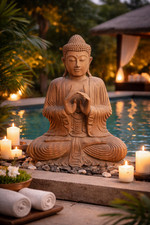 Sculpture Bouddha Sculpté À