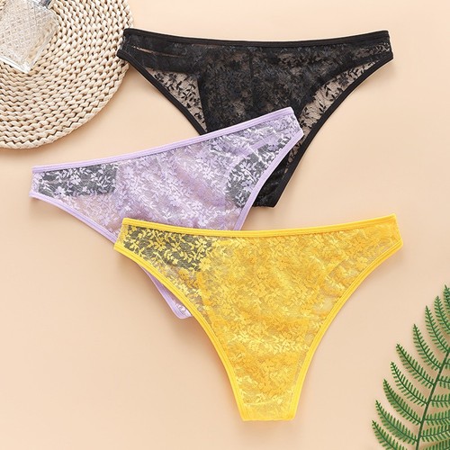 Slip homme transparent maille