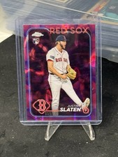 2024 Topps Chrome Update Magenta Lava Lamp Refractor /299 Justin Slaten USC46 RC
