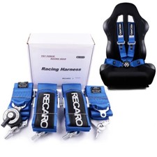 Blue RECARO 4 Point 3" Racing