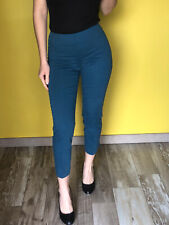 pantalon peau de pêche bleu