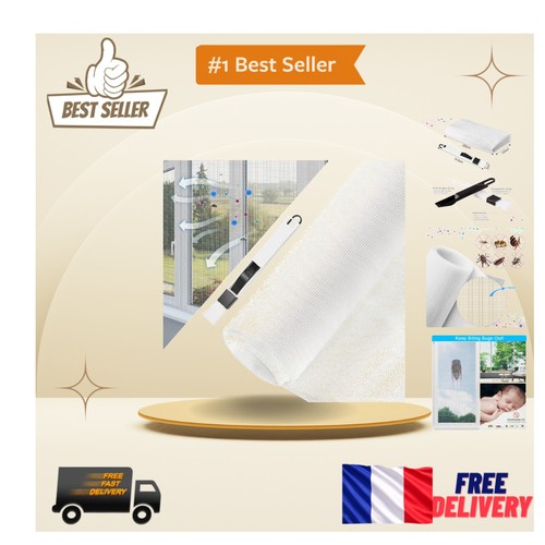 Moustiquaire 250x120cm blanc - moustiquaire,