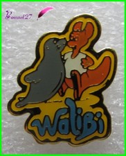 Pin's Parc d'attraction WALIBI Kangourou avec une Otarie Phoque #1242