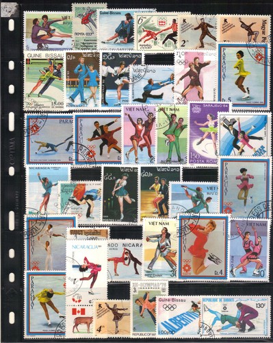 Lot timbres différents - lot,