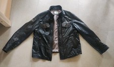 VESTE CUIR NOIR FAÇONNABLE