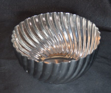 L’objet Twist Design Carousel Small Bowl Silver Colored Stainless Steel