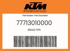 KTM Genuine Brake Pipe - 77713010000