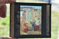 Ancienne plaque de verre de