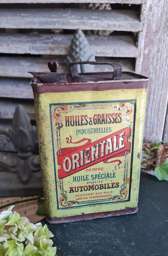 Ancien bidon huile garage - bidon,