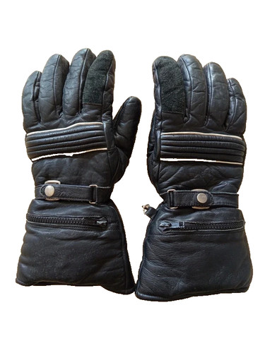 Gants cuir noir - homme, –