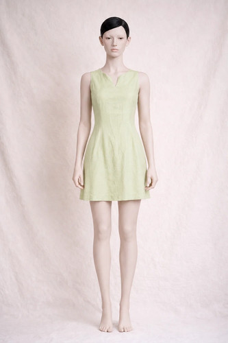 Robe soie sauvage - sauvage, pistache