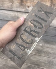 Christian Lacroix Paris Plaque Bronze Haute Couture Vintage Luxe Ancien