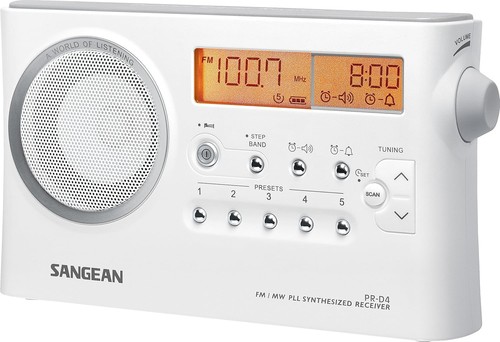 Sangean radio portable d4 - sangean®, pr-d4