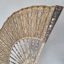 Rare Eventail Ancien XVIIIè