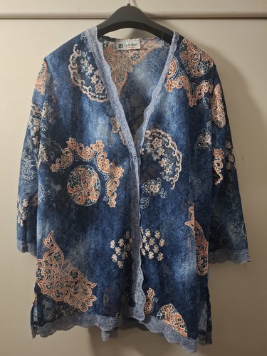 Gilet tunique dentelle - gilet, /